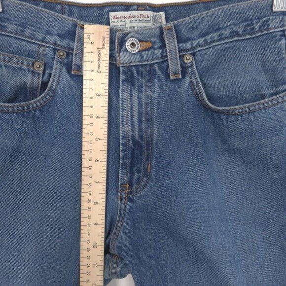 ABERCROMBIE & FITCH Size 4 Women's Jeans Blue Denim Capri USA Made Exclusive VTG - Picture 4 of 12